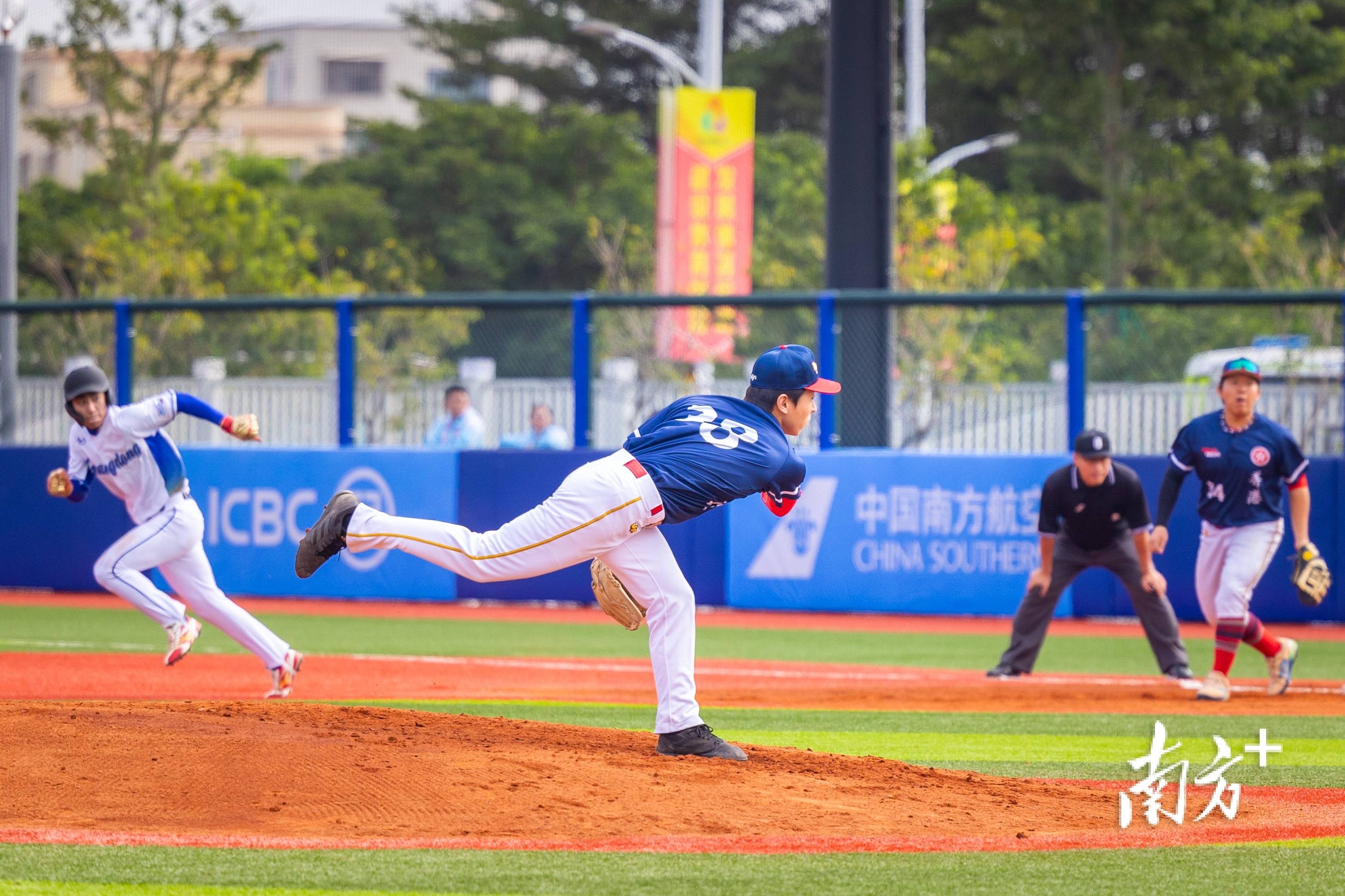十五运会棒球项目在中山开赛，“00后”球员挑大梁